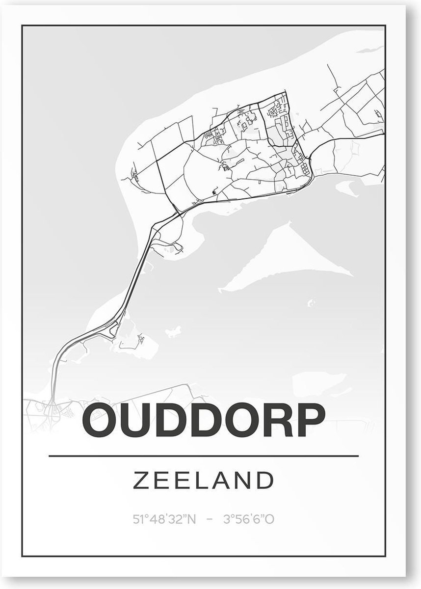 Poster/plattegrond OUDDORP - A4