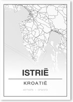 Poster/plattegrond ISTRIE - 30x40cm