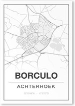 Poster/plattegrond BORCULO - 30x40cm