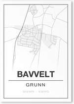 Poster/plattegrond BAVVELT - 30x40cm
