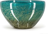 Design Vaas - Fidrio - glazen sculptuur - Fiji - gekleurd glas - mondgeblazen - 22 cm hoog