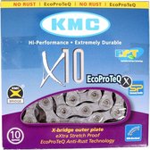 KMC X10 EPT Kettingslot 10-speed, silver Uitvoering 114 schakels