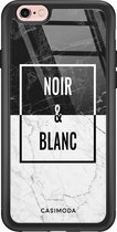 iPhone 6/6s hoesje glass - Noir et blanc | Apple iPhone 6/6s case | Hardcase backcover zwart