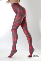 Pamela Mann Thompson Red Tartan Tights In Stock At UK Tights