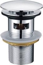 Aloni Afvoerplug 1’1/4 Met Push Up Inclusief Overloop Chroom