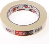 Afplaktape Crêpe papier 19mm x 50 meter