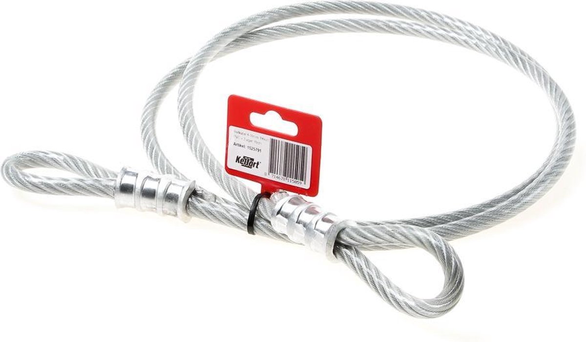 Kelfort Slotkabel 8-10mm pvc-2 ogen van 100cm