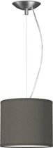 Home Sweet Home hanglamp Bling - verlichtingspendel Deluxe inclusief lampenkap - lampenkap 16/16/15cm - pendel lengte 100 cm - geschikt voor E27 LED lamp - antraciet