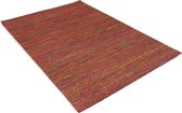 Modern tapijt - Miles groen - rood 140x70cm