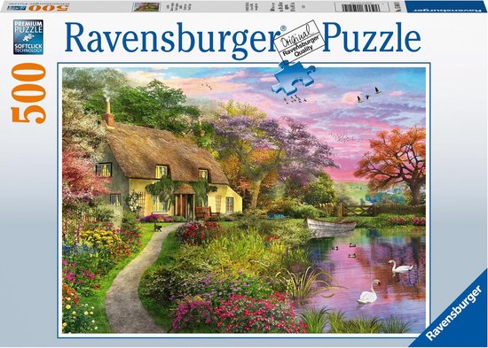 draadloze beneden Aanbod Ravensburger puzzel Cottage - Legpuzzel - 500 stukjes | bol.com