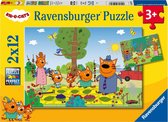 Ravensburger puzzel Kid E Cats - 2x12 stukjes - kinderpuzzel