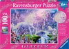 Ravensburger puzzel Koninkrijk van de Eenhoorns (glitter) - Legpuzzel - 100 stukjes