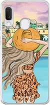 Samsung A20e hoesje - Sunset girl | Samsung Galaxy A20e case | Hardcase backcover zwart