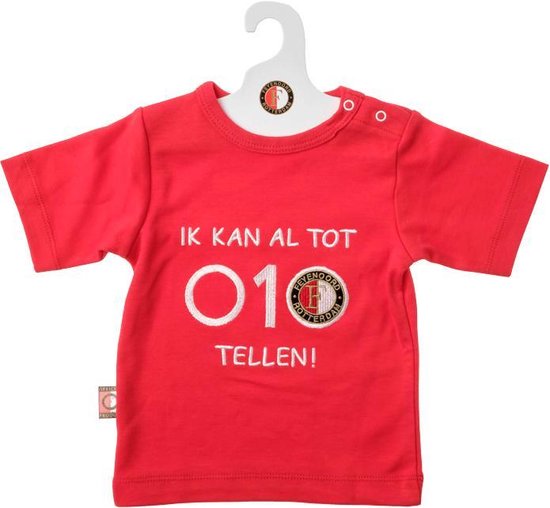 Feyenoord Baby T-Shirt KM 010 Tellen, rood | bol.com