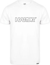 HARDR Outlined T-shirt - White - Maat XL