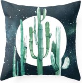 | Kussens | Kussenhoes Moonlight Cactus |45 x 45 cm. met rits