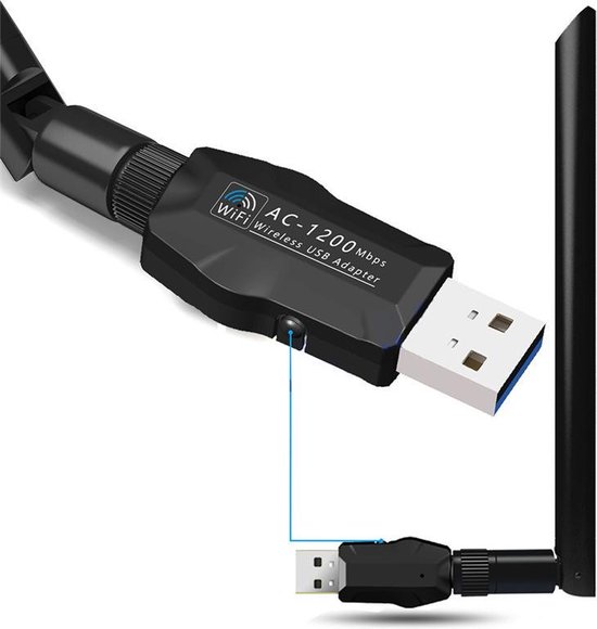 USB Wifi Dongle 1200 MB/s USB 3.0 5 Ghz - Draadloos internet adapter Dongel  Ultra... | bol.com
