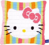 Kit coussin de point de tension Hello Kitty "Striped" - Vervaco - PN-0153797