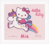 Telpakket kit Hello Kitty op unicorn - Vervaco - PN-0156716