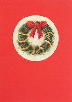 Wenskaart kit Kerst  Vervaco - 2050/12.109