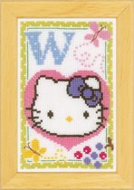 Miniatuur kit Hello Kitty Alfabet W - Vervaco - PN-0149596