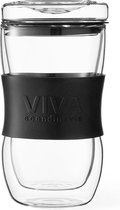 Viva Theemok 400 Ml 16 X 8,5 Cm Glas/siliconen Transparant