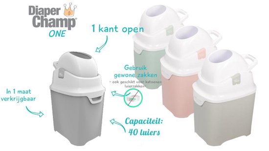 DiaperChamp ONE - Minty Green - Standaard Luieremmer | bol.com