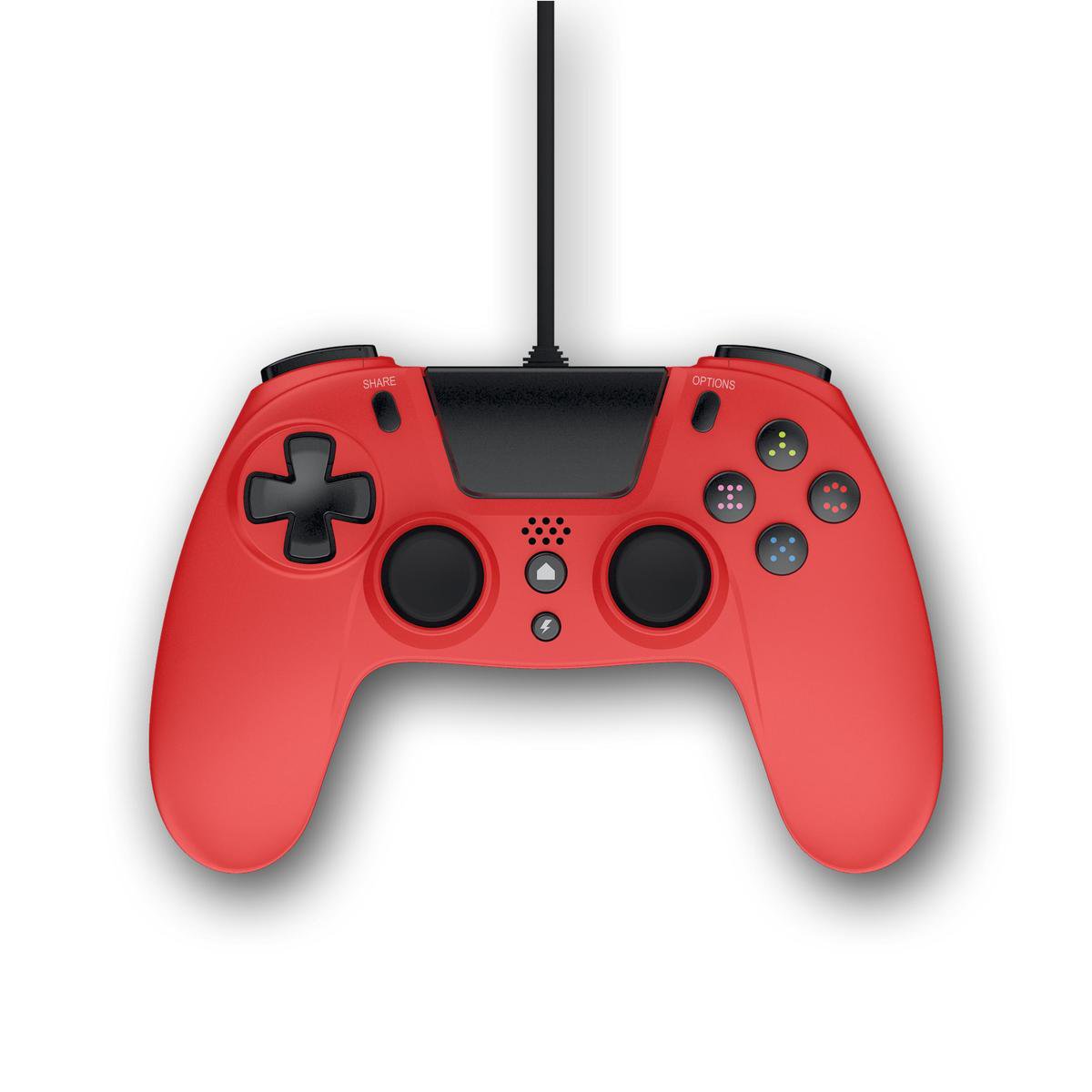 Gioteck - VX4 Premium Bedrade Controller - Rood - Geschikt voor PS4 & PC