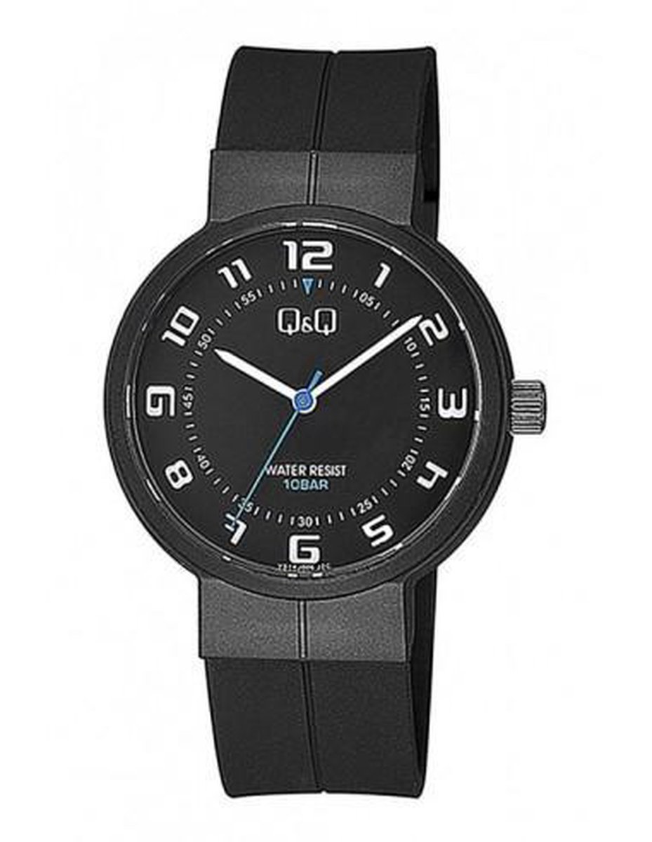 Mooi unisex horloge QQ VS14J006Y zwart