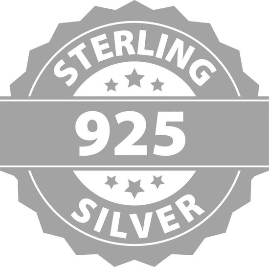 Montebello Pendentif Lettre T - Femme - Argent Rhodié - Zircon - 12 x 20 mm - 45 cm