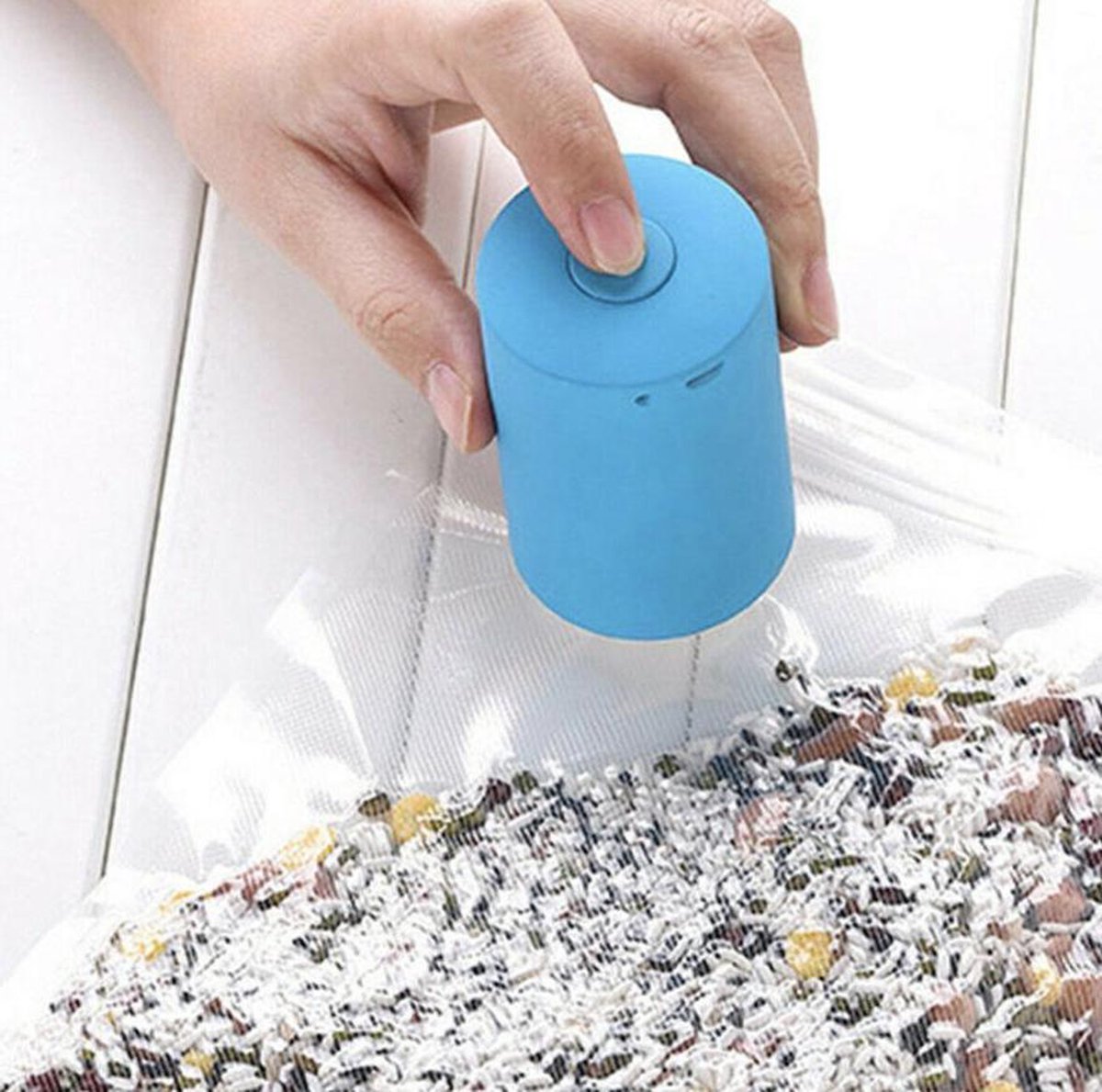 12 stuks vacuüm opbergzakken met draagbare elektrische