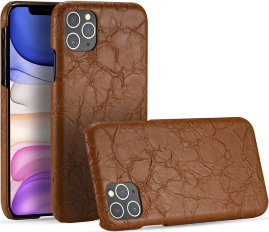 Luxe Back cover voor Apple iPhone 11 Pro | Bruin | PU Leren Hoesje