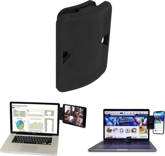Recensie Wennen aan Jaar LURK® dual display beeldscherm clip mountie – Universele laptop/notebook  multi-monitor... | bol.com