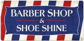 Barber Shop - Enseigne en métal de gros Shine Shoe Shine 60 x 29 cm