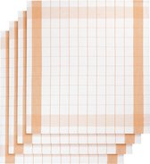 De Witte Lietaer Theedoek Mixte, Oranje - 2 stuks - 65 x 65 cm - Katoen/Linnen
