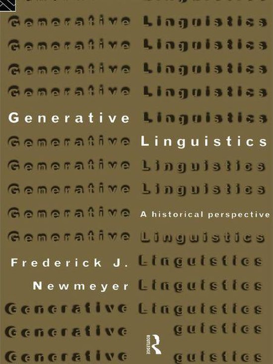 History of Linguistic Thought - Generative Linguistics - cover