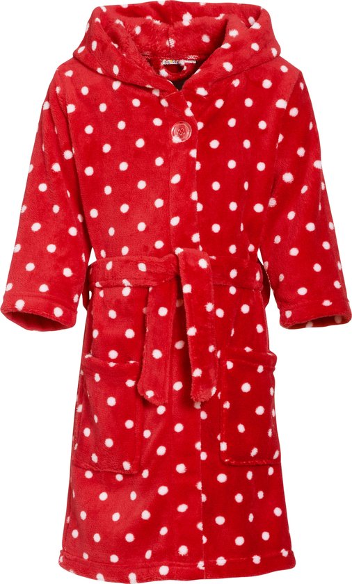 Kinderbadjassen met print-Stippen-98/104