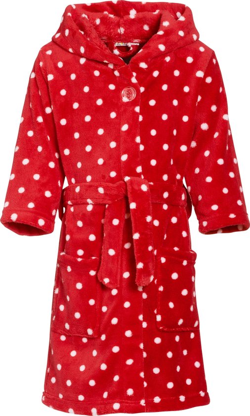 Kinderbadjassen met print-Stippen-110/116