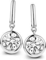 Velini jewels -EA6481W -Oorbellen -925 Zilver gerodineerd -Cubic Zirkonia