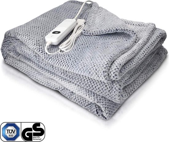 Veilig linnen Medewerker Cosi® Elektrische deken met drie warmtestanden 180x130cm grijs |  Warmtedeken met... | bol.com