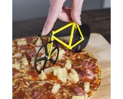 Cycle Gifts Racefiets Pizzasnijder - Racefiets - Pizza - Fiets - Pizzasnijder - Geel - Zwart
