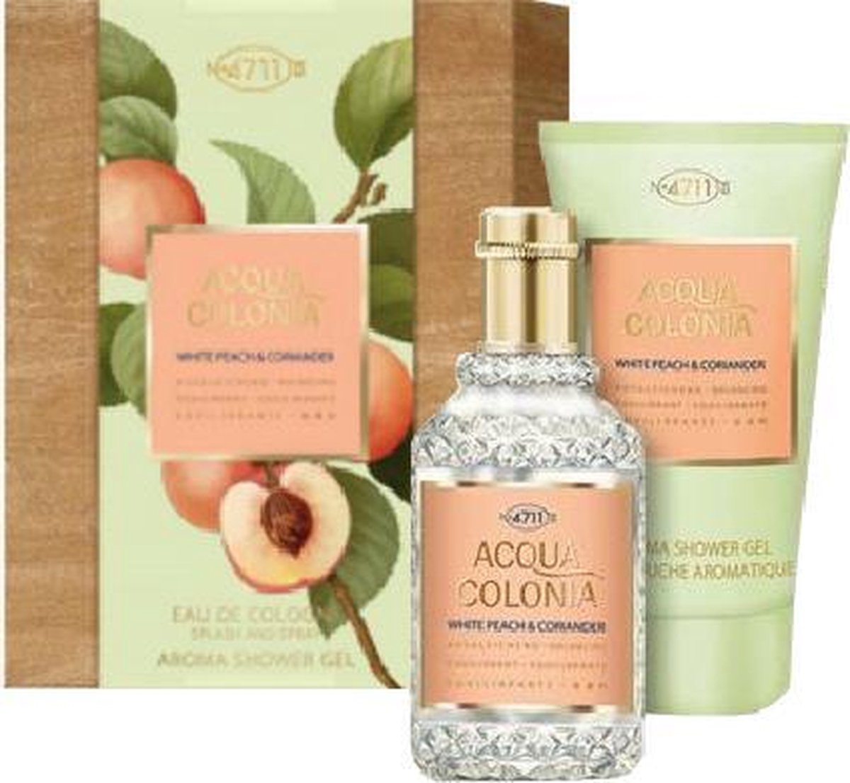 Goedkoopste 4711 Acqua Colonia White Peach & Coriander Geschenkset (2-delig