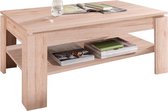 Aboma salontafel met 1 plank licht eiken decor.