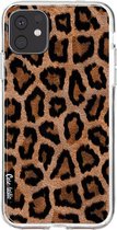 Casetastic Apple iPhone 11 Hoesje - Softcover Hoesje met Design - Leopard Print