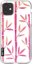 Casetastic Apple iPhone 11 Hoesje - Softcover Hoesje met Design - Pink Bamboo Pattern Print