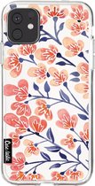 Casetastic Apple iPhone 11 Hoesje - Softcover Hoesje met Design - Cherry Blossoms Peach Print