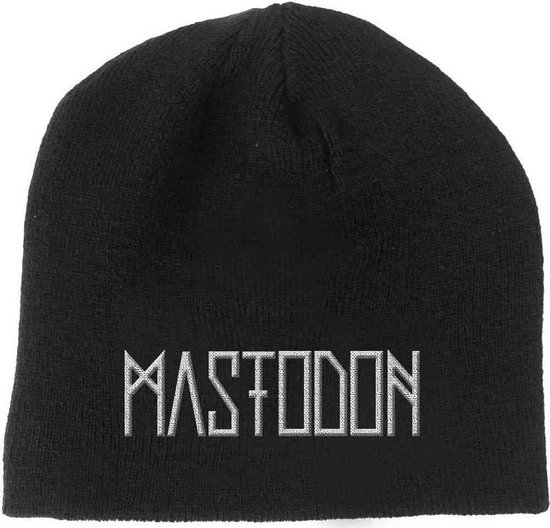 Mastodon Band Logo Beanie Muts Zwart