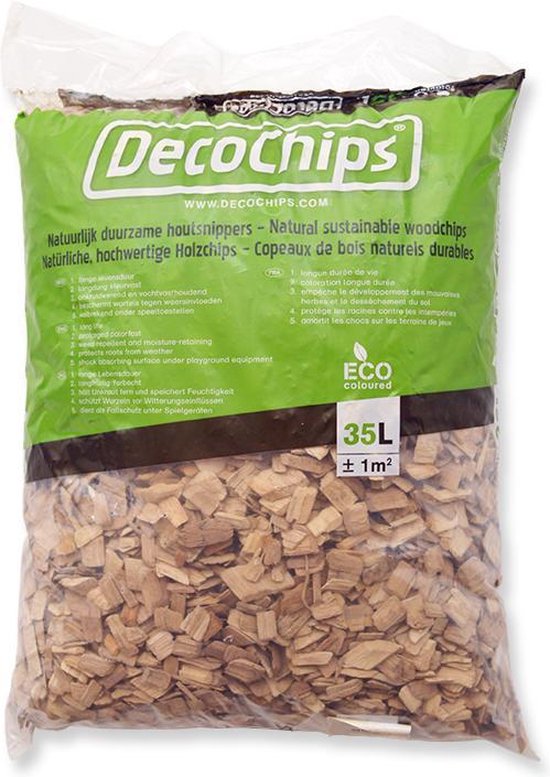 DecoChips Houtsnippers Naturel 35L