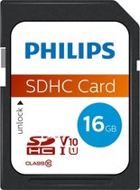 Philips FM16SD45B - SDHC kaart 16GB - Class 10 - UHS-I U1