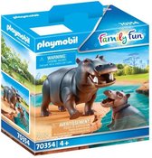 PLAYMOBIL Family Fun  Dierenpark  Nijlpaard met baby - 70354